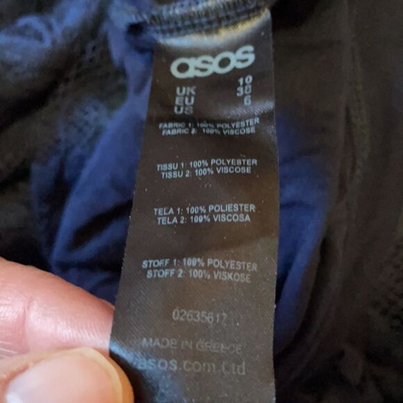 ✨Host Pick! asos Maternity Navy Lace Dress - Picture 6 of 7